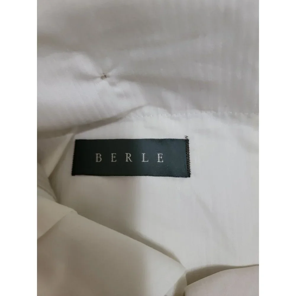 Lot of 2 Berle Shorts Mens 42 waist flat front Chino Golf Casual beige‎ and blue